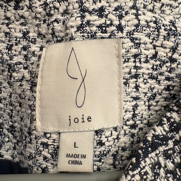 NWOT Blue and Cream Bomber Jacket - Picture 7 of 7